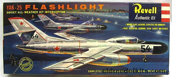 Revell 1/50 Yak-25 Flashlight Soviet All-Weather Interceptor 'S' Kit, H296-98 plastic model kit